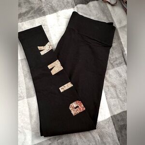 Pink work out leggings